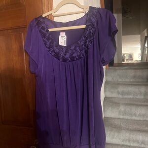 Purple blouse size 2x